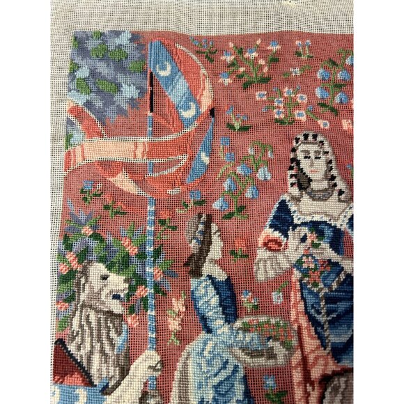 Dimensions Unfinished Needlework 1980 #2128 Cluny L'odorat Lady Unicorn - Picture 9 of 14